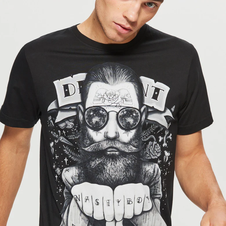 Printed T-Shirt-Nasty-Boy - Image 2