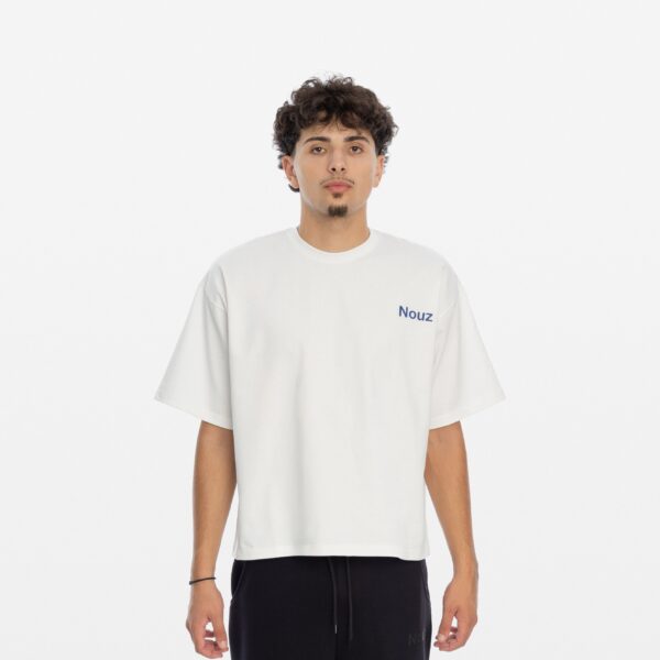 Nouz Oversized T-Shirt – Off-White Blue